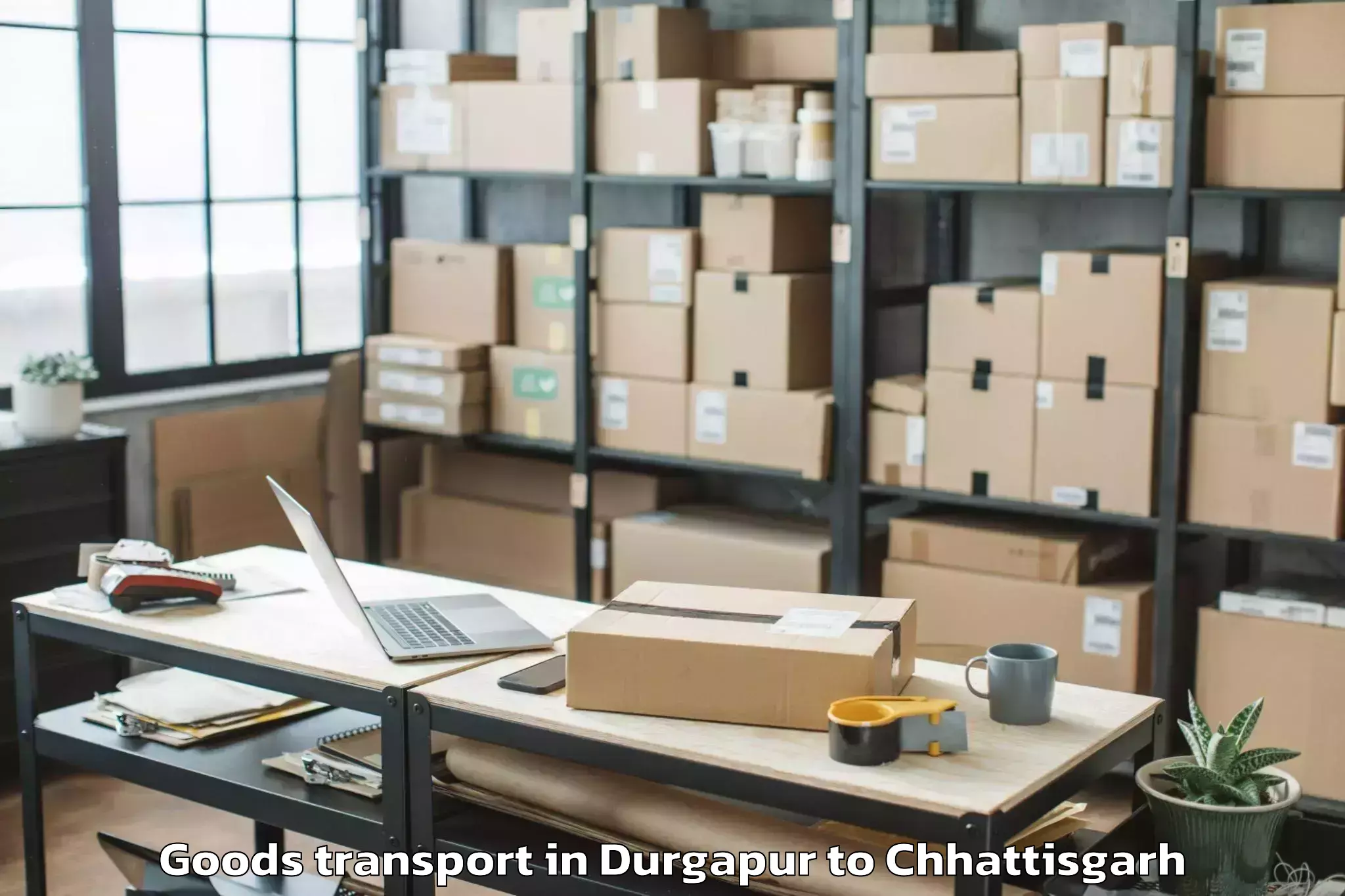 Book Your Durgapur to Bemetara Goods Transport Today